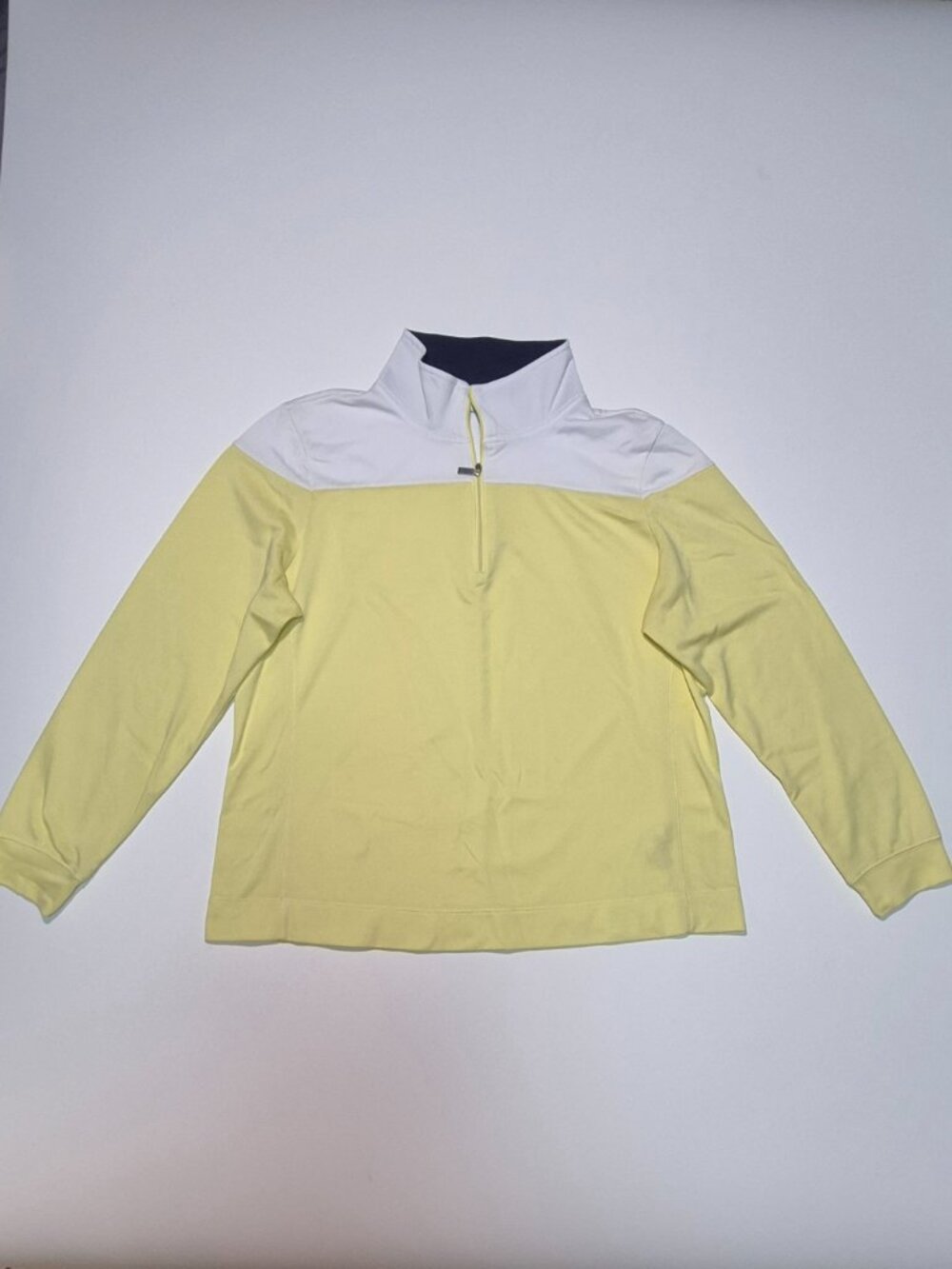 IZOD PerformX Mens XL 1/4 Zip Pullover Golf Jacket Yellow Cool-FX Athletic Top